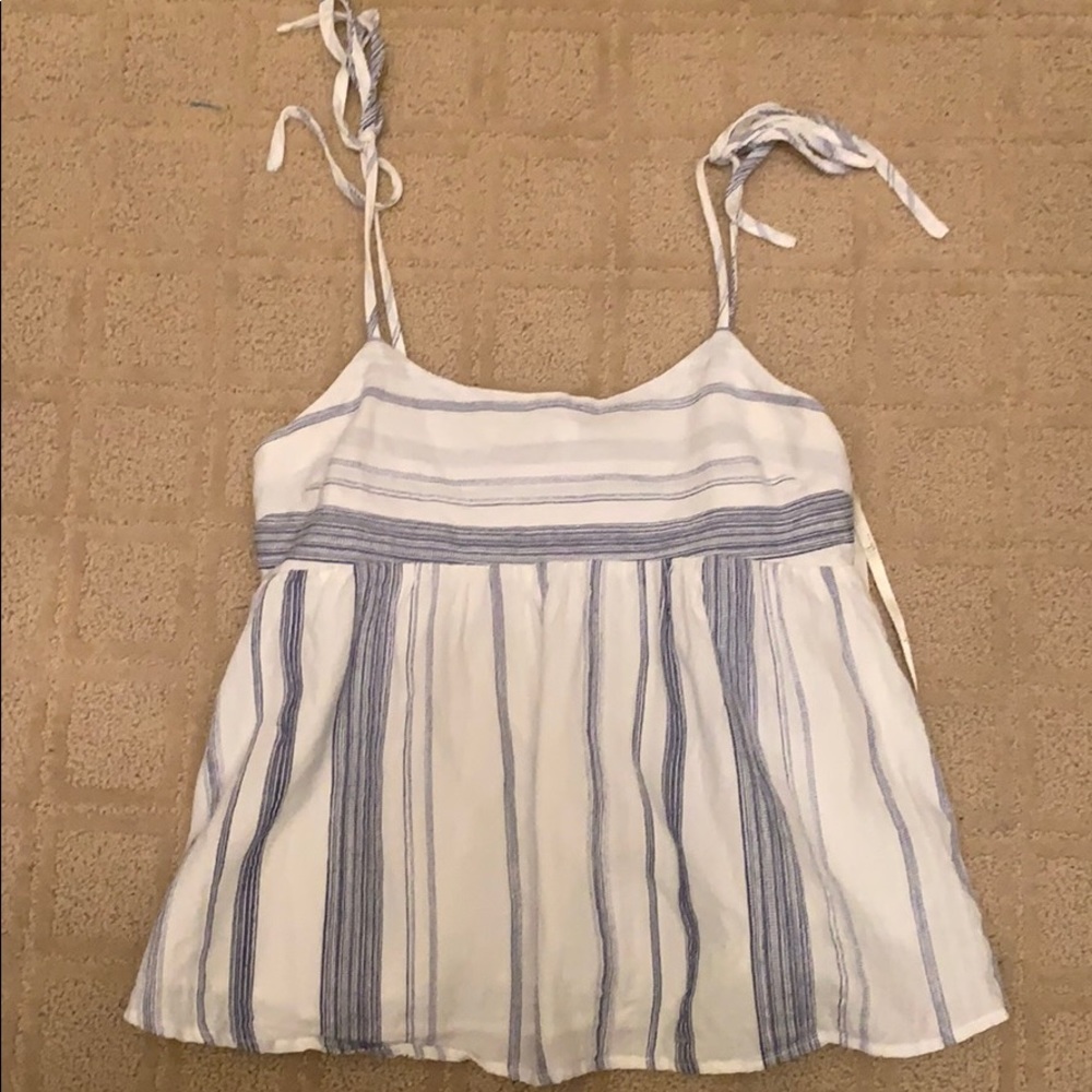 Blue and white summer/ spring top